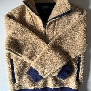 Men's Tan Sherpa Sweater